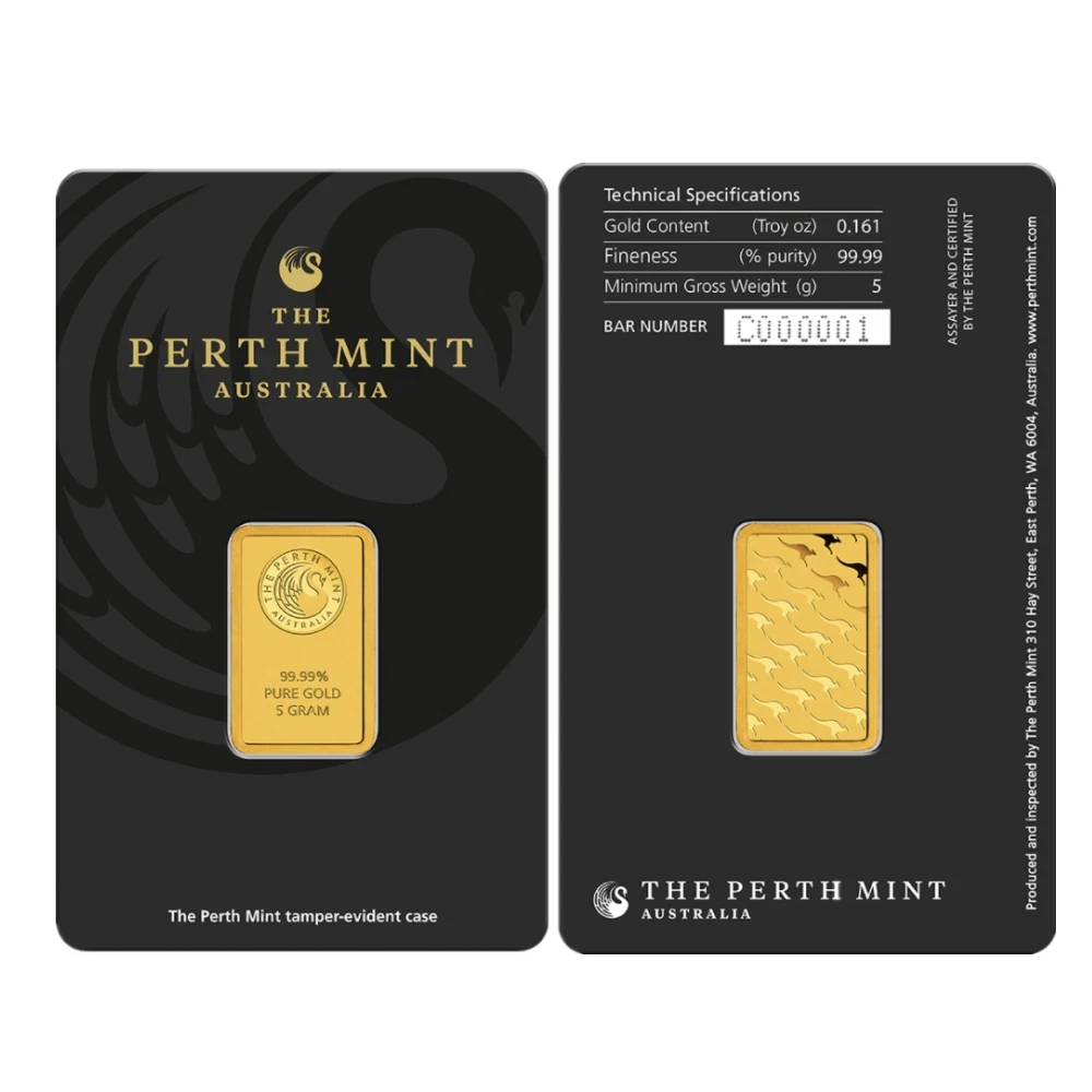 1 Oz Australia Gold Bar B Series Seal Packaging with an Independent Serial Numbe - Picture 1 of 12