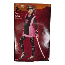 Fun World Dragon Ninja Warrior Girl's Child Small 4-6 Halloween Costume Kunoichi