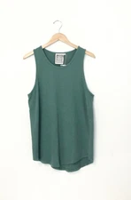 Jungmaven Hemp/Cotton Blend Tank Top size Small Mens in Green NWT 