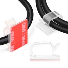 5/8 Adhesive Cable Wire Clips Clear Cable Staples Cable Wire Organizer Holder