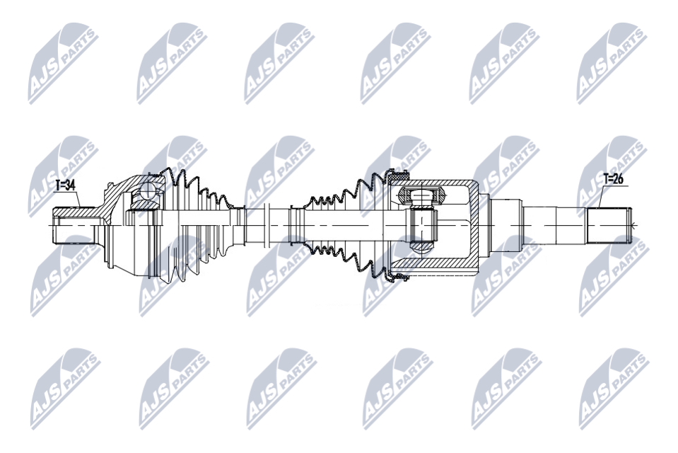 N.T.Y. NPW-ME-183.NTY Drive Shaft for MERCEDES-BENZ - Image 3