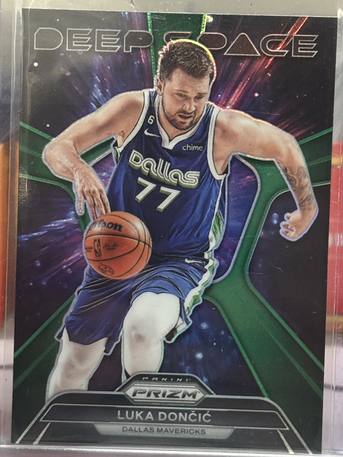 2023-24 Panini Prizm Luka Doncic Deep Space Green #6