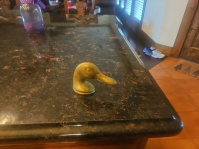 Castilian Imports Vintage Duck Head Brass Bottle Opener/ Paperweight