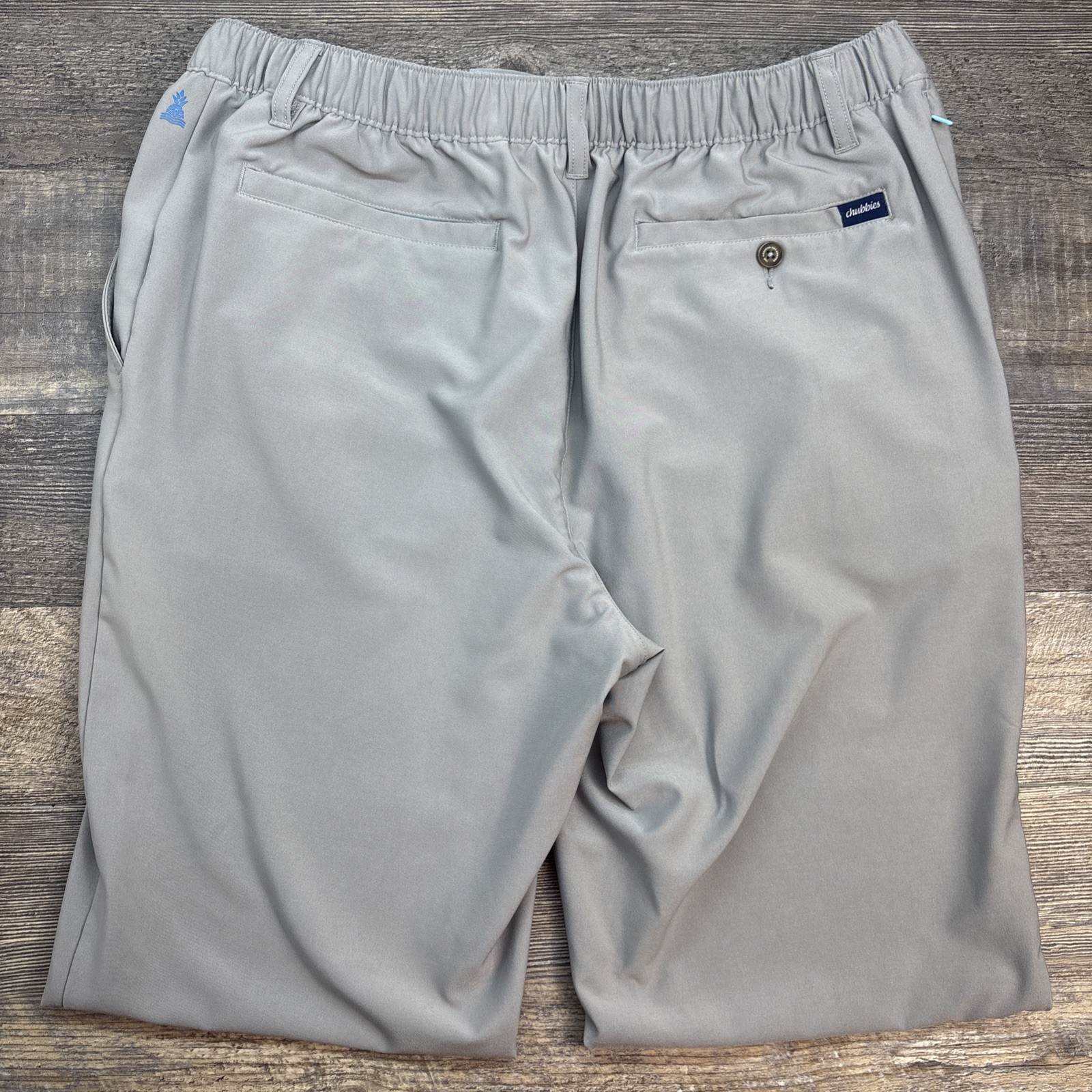 Chubbies Men’s XL Everywear Pant Gray Drawstring Elastic Pockets Stretch