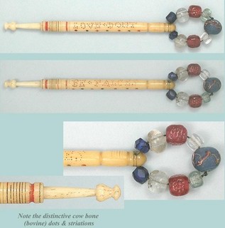 Antique English Inscribed Lace Bobbin by "Bobbin" Brown Circa 1850