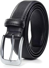 Men's Real Leather Dress Belt, Handmade Classic Jeans Belt for Men