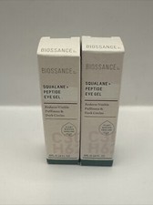 Biossance Squalane  Peptide Eye Gel .14oz 4ml Trial Size NEW 2 PACK Lot of 2