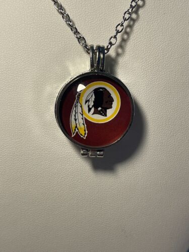Washington Redskins NFL Football Aromatherapy Charm with 20 IN Silver Chain NEW! - Picture 3 of 4