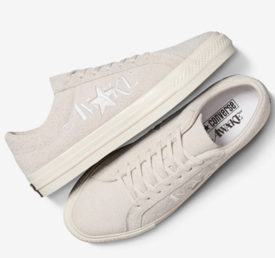 NEW Converse Awake NY One Star Pro Sneakers leather Egret A07144C