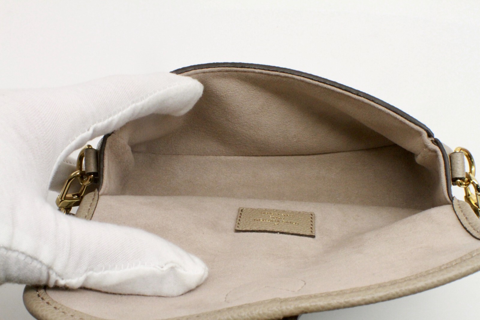 Louis Vuitton Nano Diane Bicolor Monogram Empreinte Leather Shoulder Bag Beige image 10