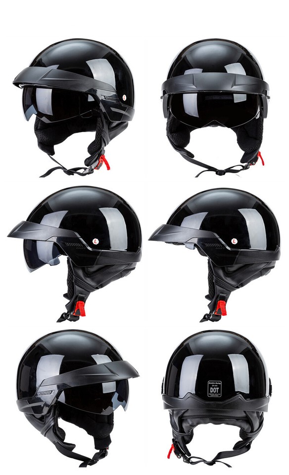 Motorcycle Helmet Motorcycle Half Helmet DOT Men's Women's Fashion