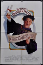 BACK TO SCHOOL 1986 ORIGINAL 27X41 MOVIE POSTER RODNEY DANGERFIELD 