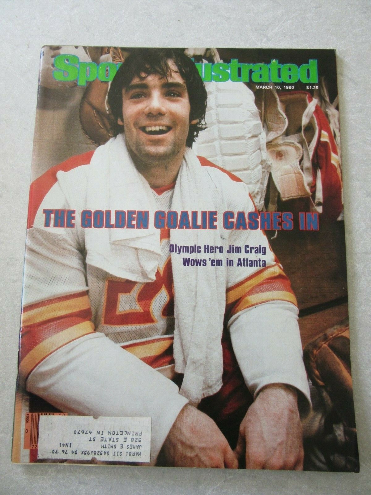 SPORTS ILLUSTRATED, MARCH 10, 1980, OLYMPIC GOALIE JIM CRAIG Cover ...