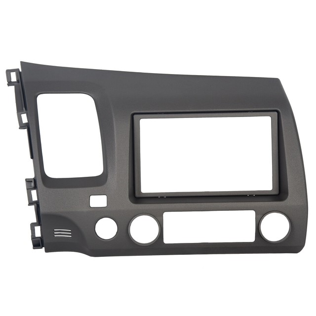 Car Radio Stereo Single 2 Din Taupe Dash Kit Harness for 2006-2011