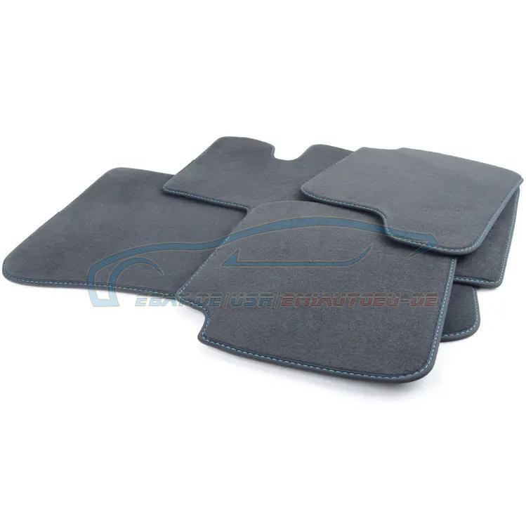 Original BMW 51478069167 - Juego alfombrillas terciopelo POLAR BLUE serie 2