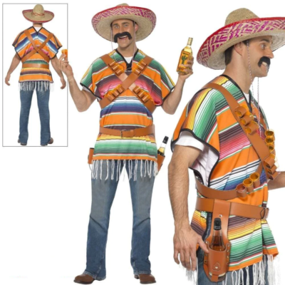 Costume ragazzo tiratore tequila adulto uomo messicano Messico