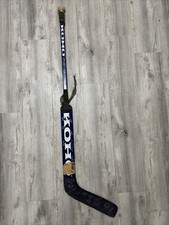 Game used Houston Aeros hockey stick AHL team signed autographed KOHO