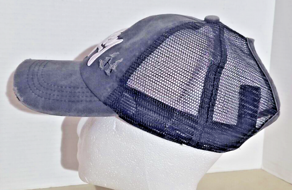 Cappellino da baseball ricamato 3D MOGLIEY coda di pony camionista rete denim taglia regolabile
