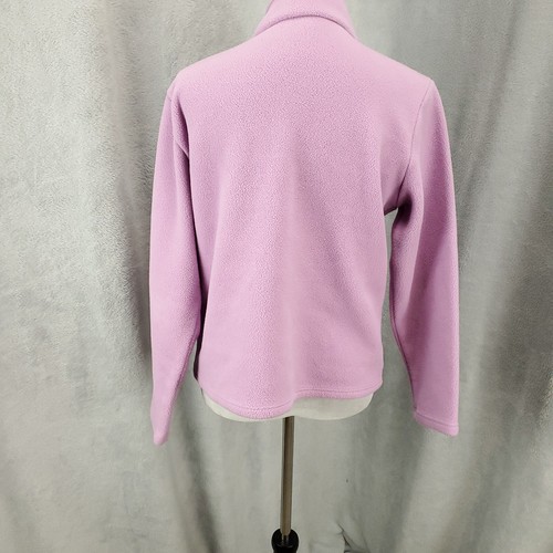 LL Bean Pullover Womens Large Pink 1/4 Zip Polartec Fleece Sweater Jacket - Picture 12 of 14