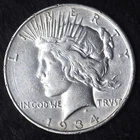 1934-D "High Grade" Peace Silver Dollar $1- COINGIANTS -