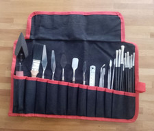 Archaeologist Archaeology Dig Finds Tool Kit Set Large Roll Up Canvas Case Set 4