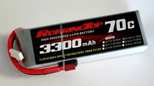 RoaringTop LiPo Battery Pack 70C 3300mAh 5S 18.5V with Deans Plug