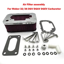 Air Filter Assembly For Weber 32/36 DGV DGAV DGEV Carburetor 99217.331 Washable