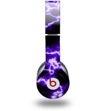 Skin for Beats Solo HD Headphones Electrify Purple by WraptorSkinz