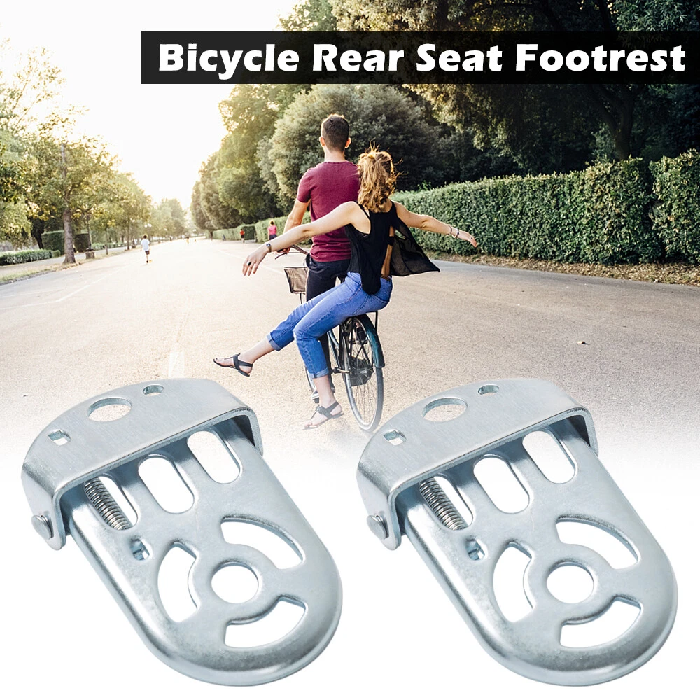 1 Pair Bike Rear Pedals,Mini Folding Bicycle Foot Pegs,Rear Seat Footrest  Pedals for Mountain Bike E-Bike