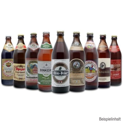 9er fränkisches Bier-Paket feinste Biere aus Franken Sorte Kellerbier / Zwickl