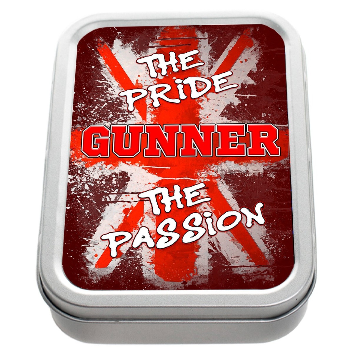 Personalised Arsenal Tobacco Tin Football Retro 2oz Baccy Pride & Passion  PR02
