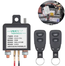Car Battery Switch Cut Off Disconnect Isolator Switch W/Wireless Remote Control