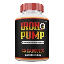 Iron Pump Blood Pills, Iron Pump ed Capsules + Max Strength for Men (1 Pack)