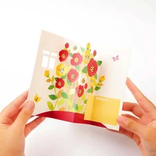 Garden Nook - Pop Up Flower 3D Greeting Card with Envelope