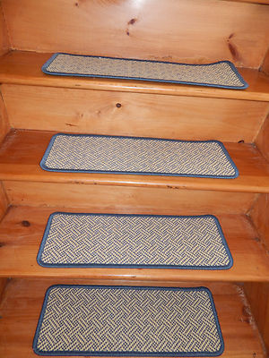 13 STEP 9'' x 25' Stair Treads Staircase WOVEN WOOL +landing 25'' X 30''.