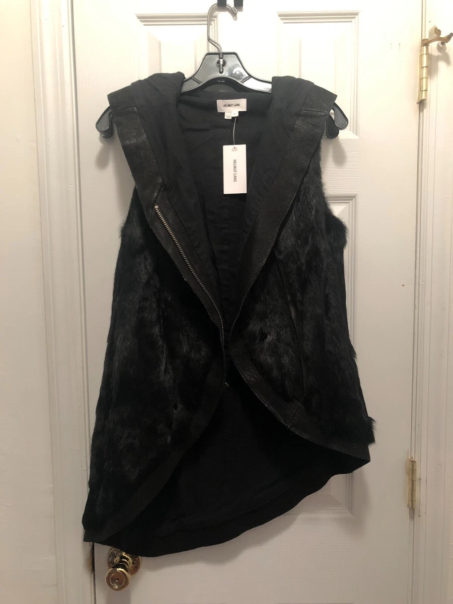 Helmut lang top fur vest
