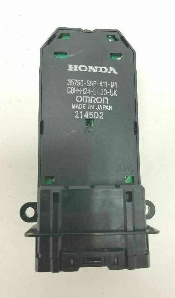 Interruptor de ventana eléctrica delantero izquierdo HONDA OEM DWS689 NUEVO Foto 3 de 4