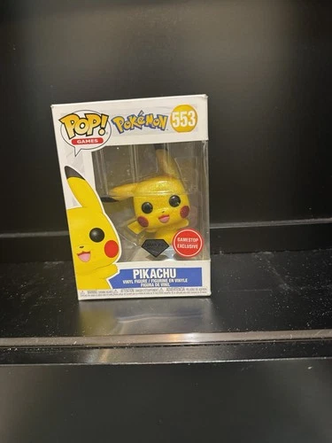 Funko Pop Pokémon Pikachu #553 Diamond Collection GameStop Exclusive New