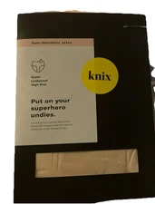 Knix Women's Super Absorbency Leakproof High Rise Underwear Large Color Dune