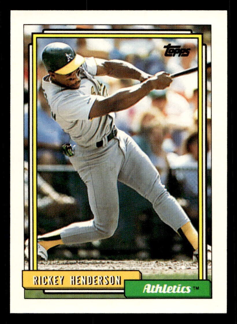 1992 Topps #560 Rickey Henderson Oakland Athletics HOF MINT