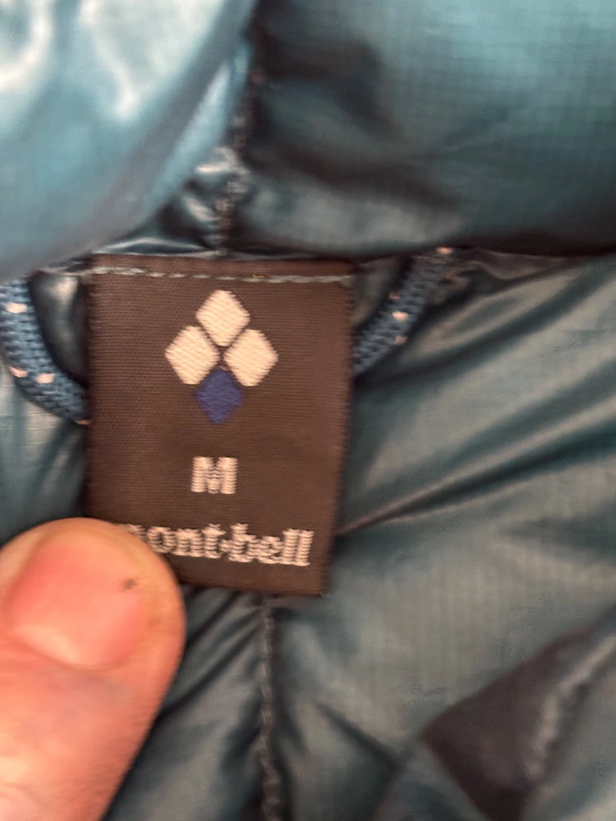 Montbell Plasma 1000 fill Down Jacket Men Medium Blue Ultralight 4.6 oz Puffer image 7