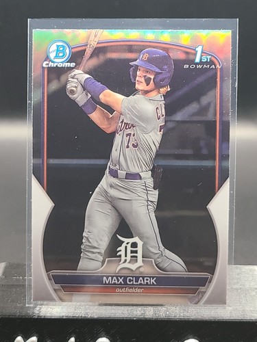 Max Clark [Refractor] #BDC-76 2023 Bowman Draft Chrome card