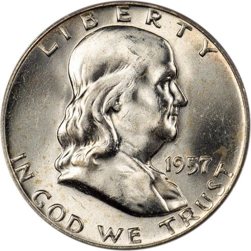 1957-D Franklin Half Dollar - Near FBL - Choice BU!
