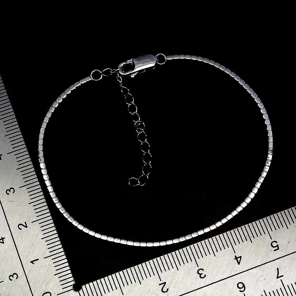 Brazalete de plata de ley 925 zafiro rosa redondo corte diamante piedras preciosas talla 7 Foto 3 de 4