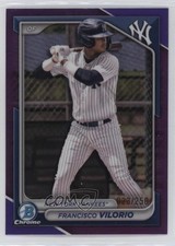2024 Bowman Draft Chrome Purple Refractor /250 Francisco Vilorio #BDC-107 16wc