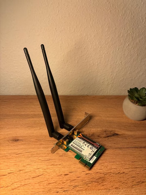 D-Link Wireless N 300 Dual Band PCle Desktop Adapter WLAN-Karte ANTENNE Netzwerk