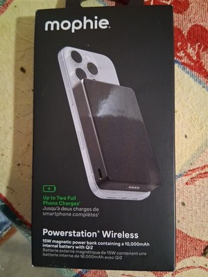 mophie powerstation wireless 15w magnetic power n bank containting 10,000mAh...