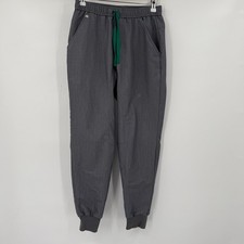 Figs Scrub Pants Mens XS Gray Jogger Technical Collection Ribbed Cuffs Pockets