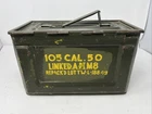 WW2 US Army Military 50 Cal. M2 Ammunition Ammo Box Can U S Flaming Bomb