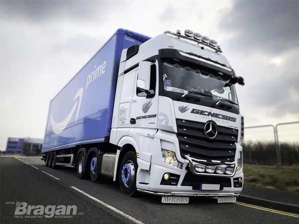 DachträGer + Scheinwerfer + Klar LeuchttüRme FüR Mercedes Arocs Bigspace Lkw-image